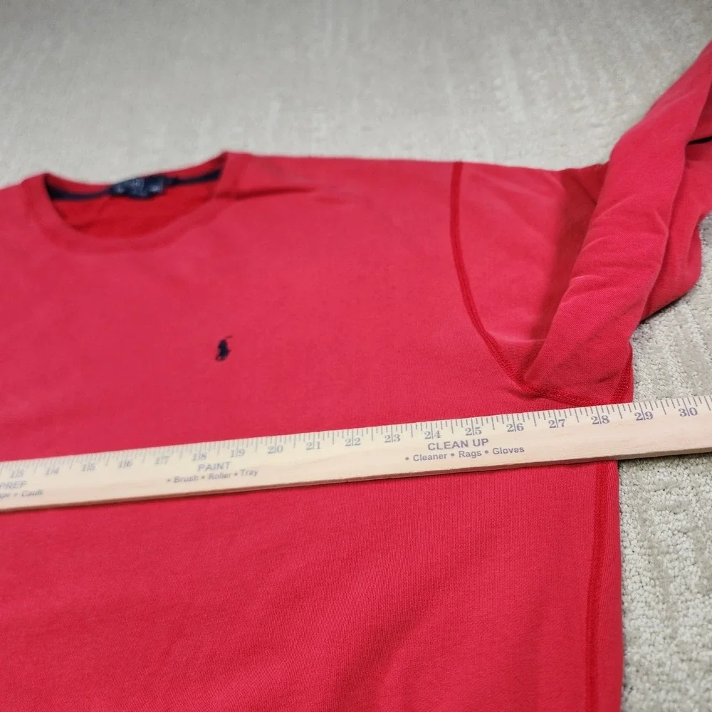 Vintage Polo Ralph Lauren Sweatshirt Men XL‎ Red Crewneck Distressed 90s 80s
